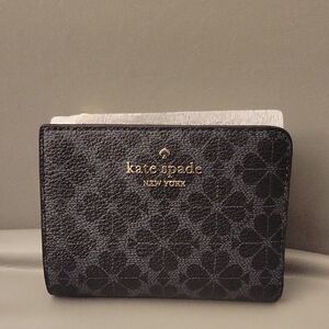 Kate Spade Black Floral Wallet